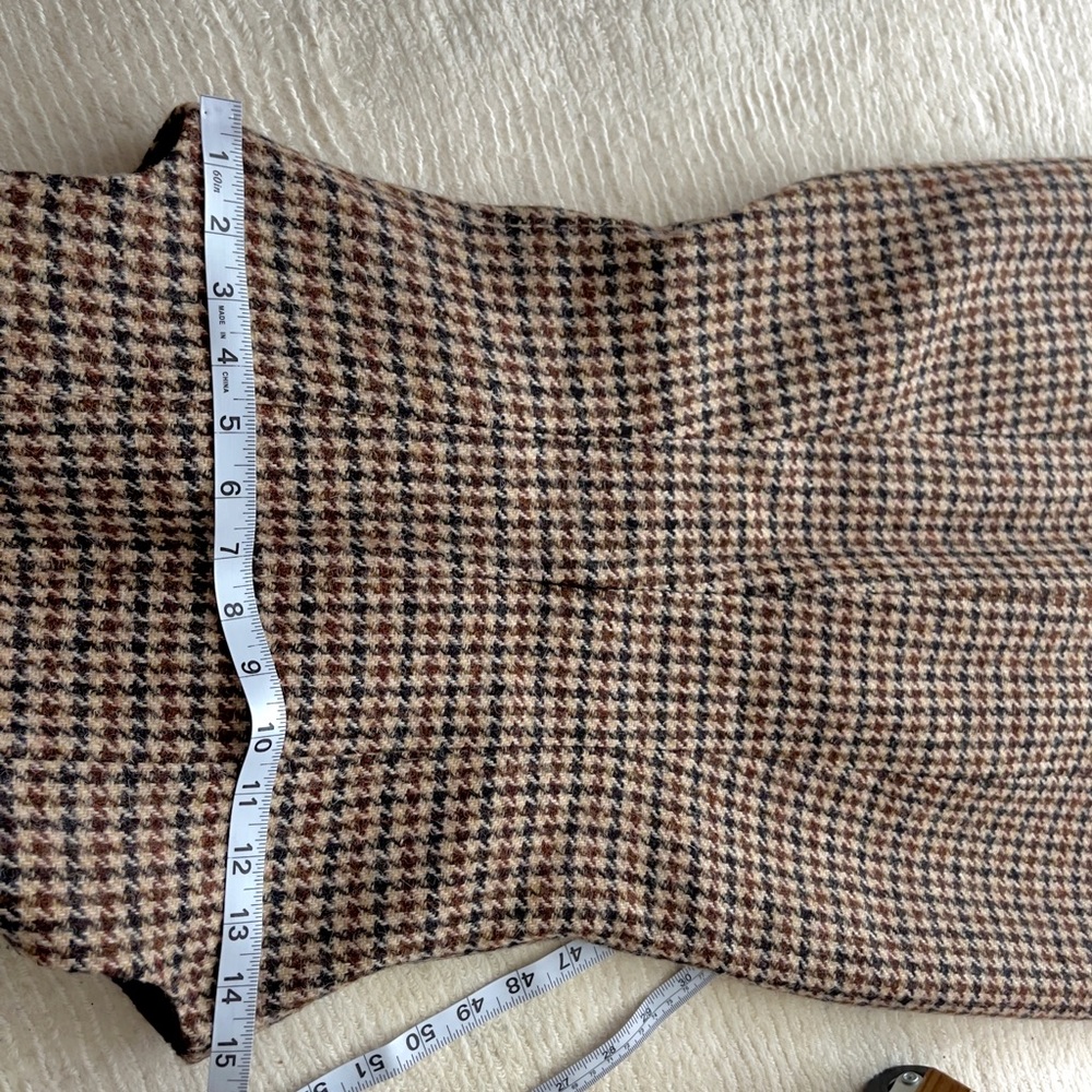 RACIL - Hailey Houndstooth Wool-tweed Mini Dress - Size FR 34 (US 2) - Picture 6 of 10